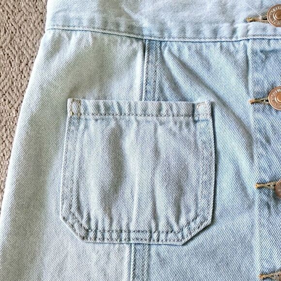 Forever 21 Light Blue Jean Denim Skirt - Size Small - Picture 4 of 12